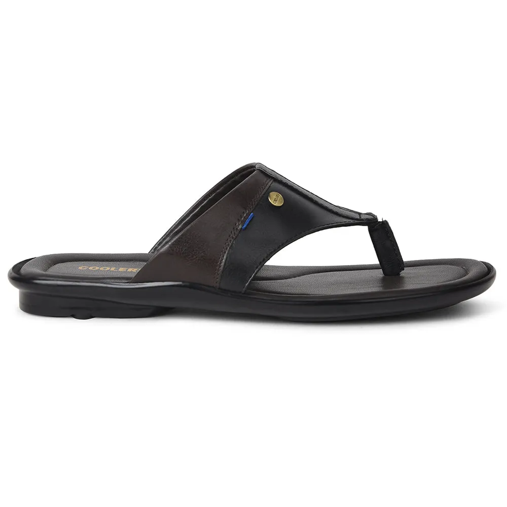 Coolers Black Casual Slipper For Mens SENTOS-5 By Liberty