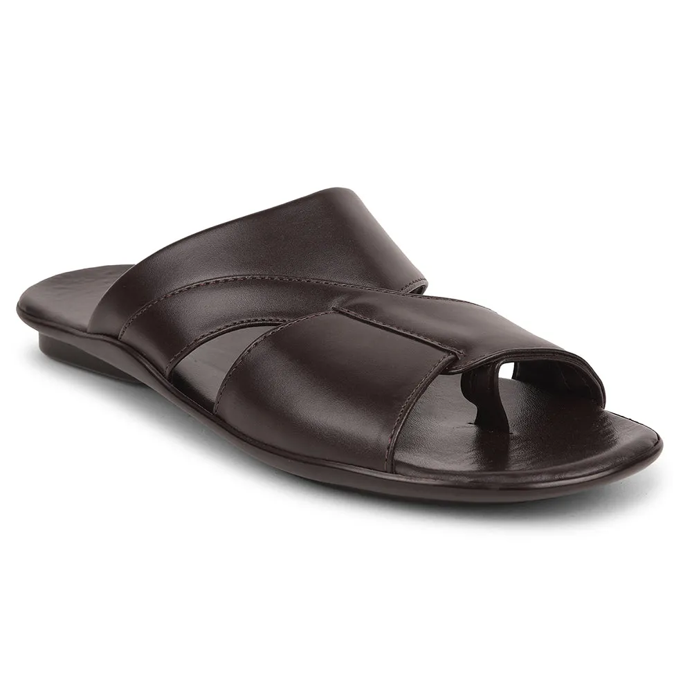 Coolers Brown Casual Slipper For Men WAKAFIT-1E By Liberty