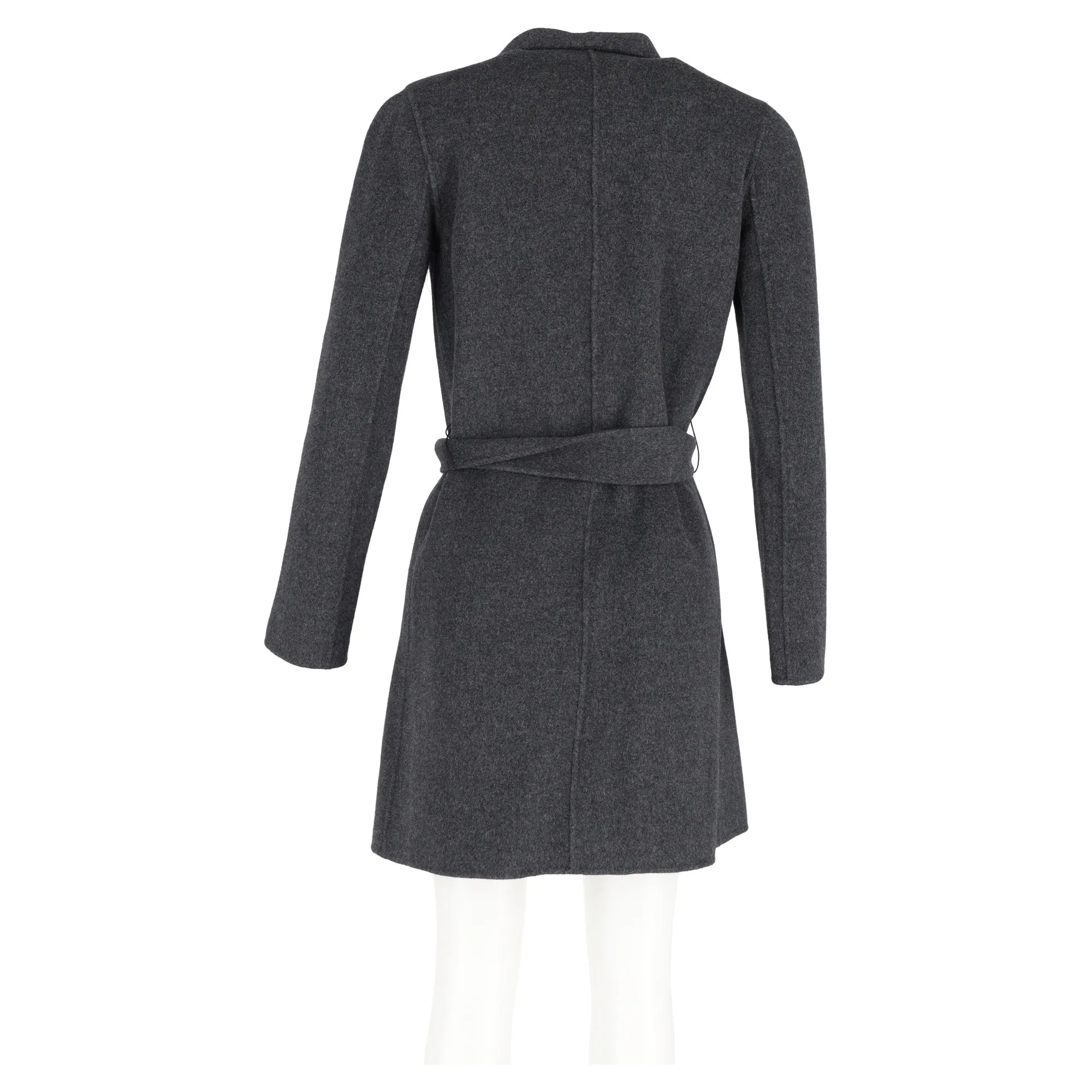 Joseph Belted Coat in Grey Wool