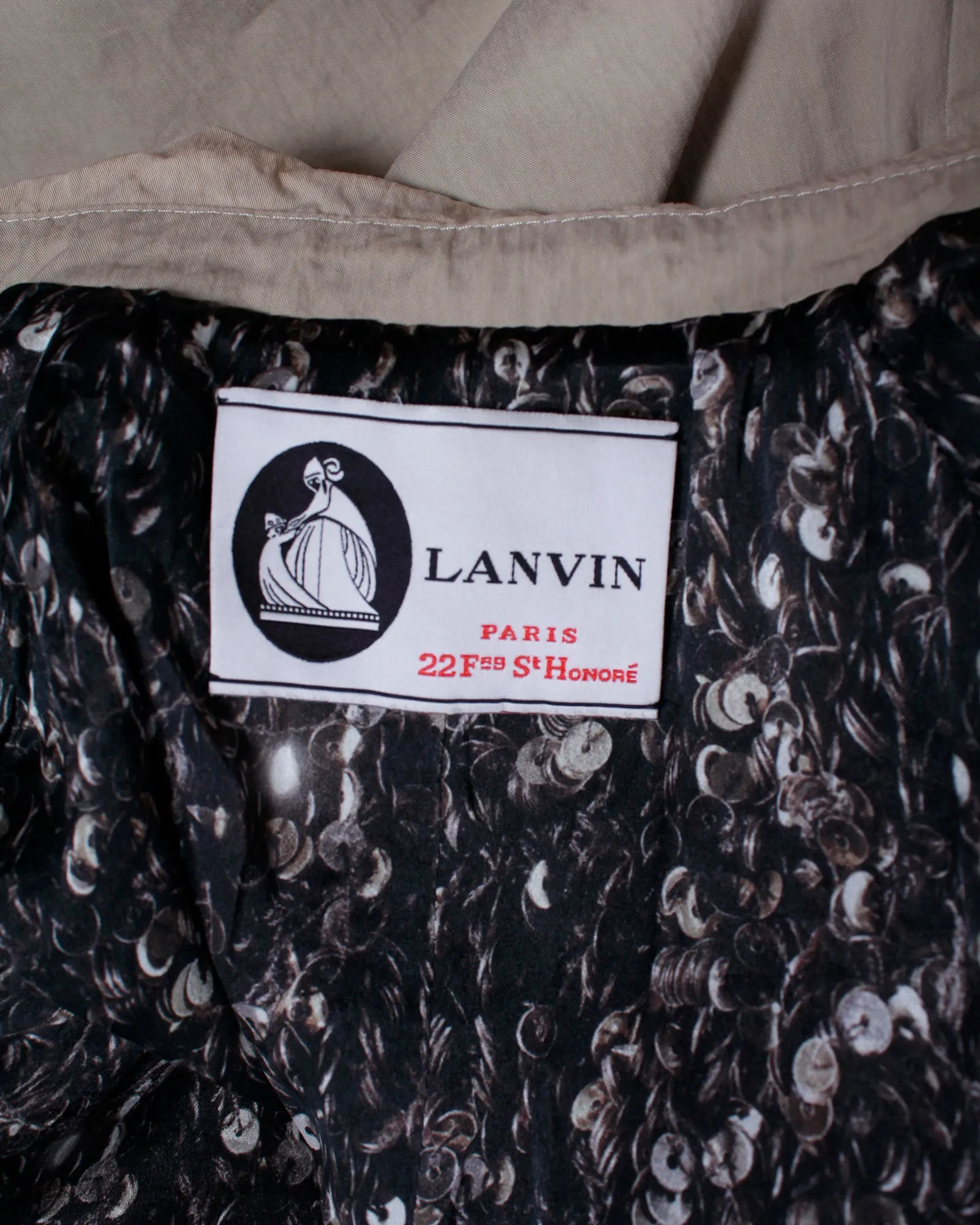 Lanvin Trench Coat in Beige Cotton