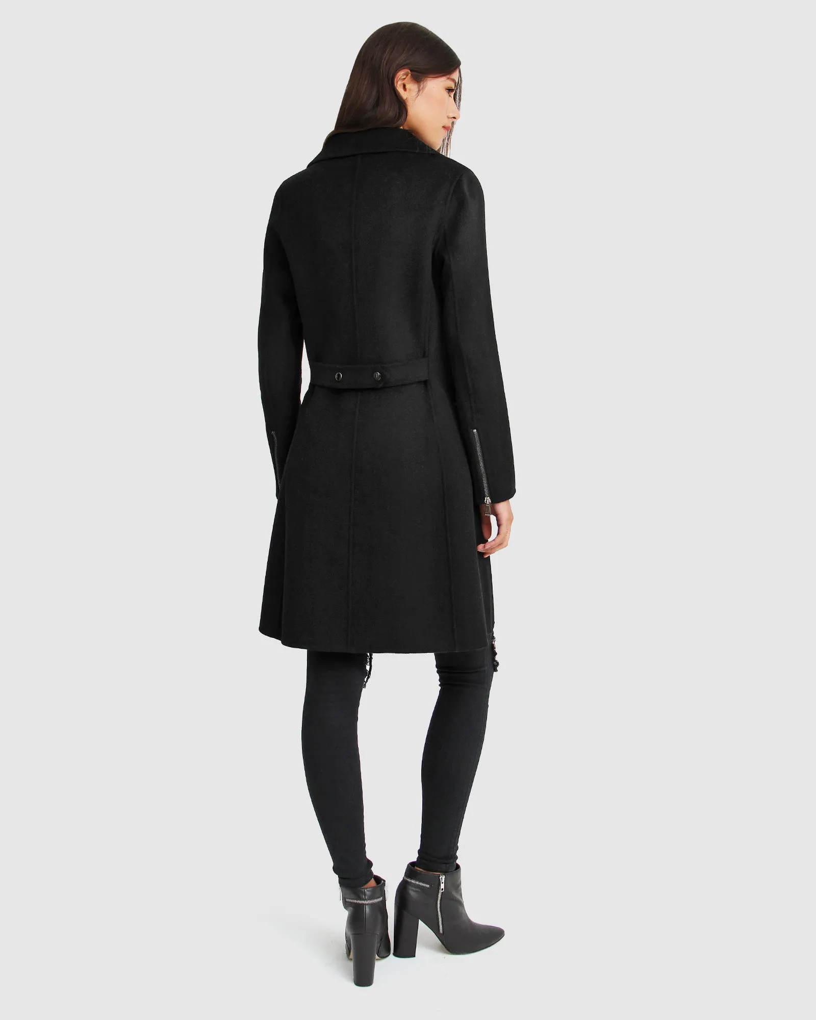 Last Chance Wool Blend Moto Coat