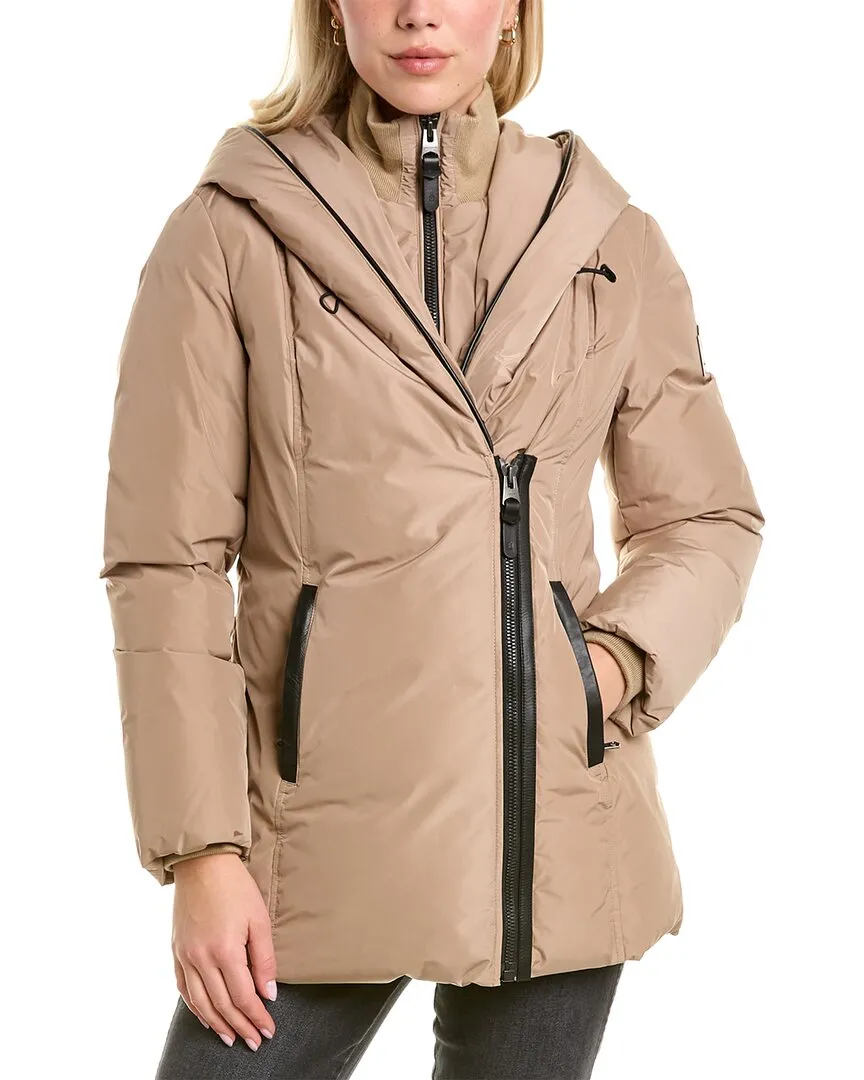 Mackage Adali Leather-Trim Down Coat