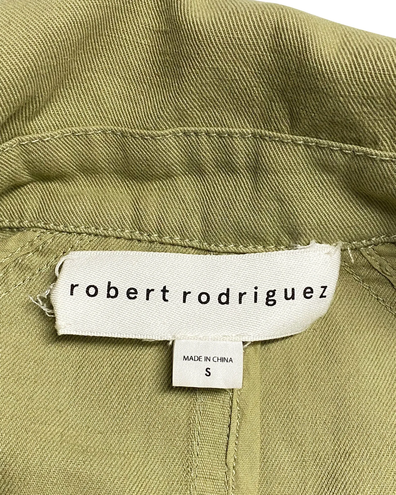 Robert Rodriguez Double-breasted Trench Coat with Sash Tie in Brown Cotton