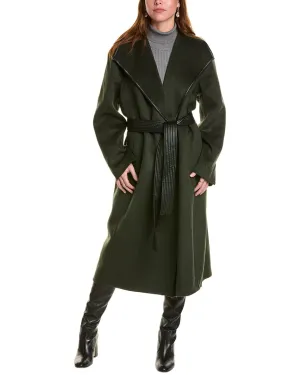 Tahari Juliette Wool-Blend Wrap Coat