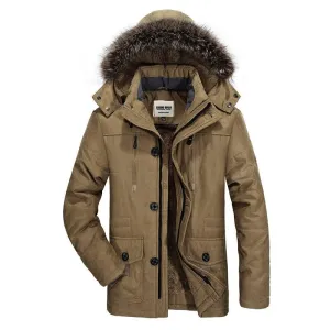 West Louis™ Cotton Hooded Winter Parka Coat